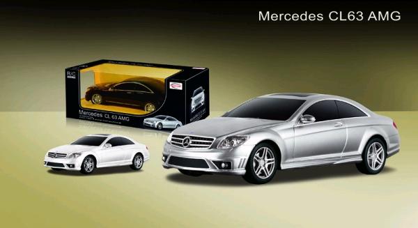 Set automodel MERCEDES CL63 1:24, alb